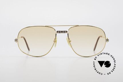 Cartier Romance Santos - L Luxury Vintage Sunglasses 80's, mod. "Romance" was launched in 1986 and made till 1997, Made for Men