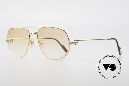 Cartier Romance Santos - L Luxury Vintage Sunglasses 80's, this pair (with SANTOS decor) is LARGE size 58-18, 140, Made for Men