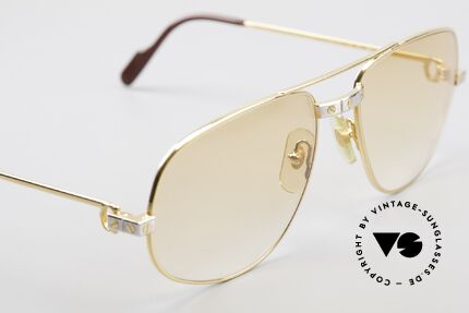 Cartier Romance Santos - L Luxury Vintage Sunglasses 80's, 2. hand model, but in mint condition (incl. Bvlgari case), Made for Men