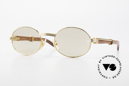 Cartier Giverny Rare Oval Wood Sunglasses, WE DON'T ACCEPT CREDIT CARDS FOR THIS MODEL!, Made for Men and Women