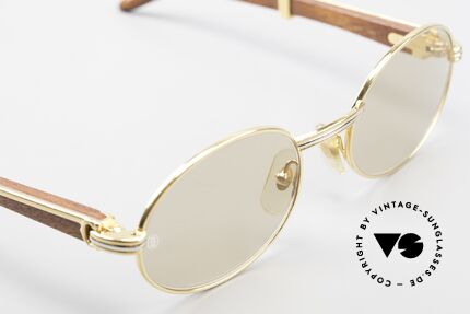 Cartier Giverny Rare Oval Wood Sunglasses, 2. hand, but in an absolutely mint condition + packing, Made for Men and Women