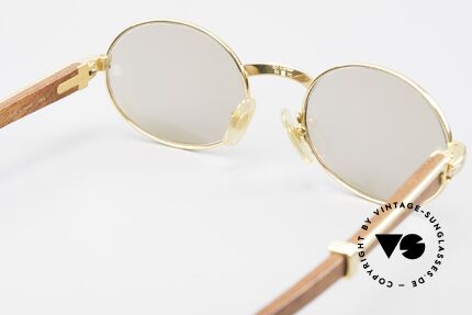 Cartier Giverny Rare Oval Wood Sunglasses, Size: small, Made for Men and Women