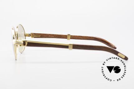 Cartier Giverny Rare Oval Wood Sunglasses, Size: small, Made for Men and Women
