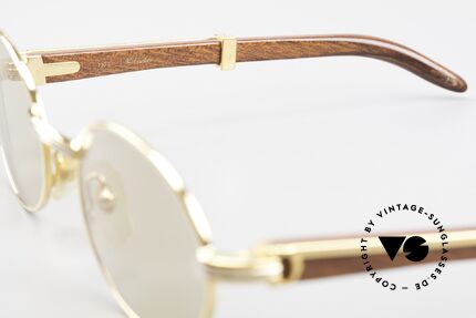 Cartier Giverny Rare Oval Wood Sunglasses, Size: small, Made for Men and Women