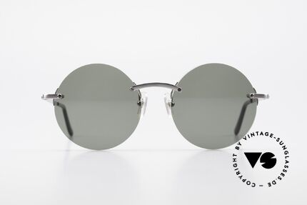 Cartier T-Eye Madison Round Luxury Sunglasses, precious round designer shades; TITANIUM frame!, Made for Men and Women