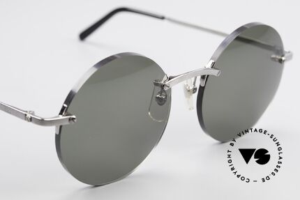 Cartier T-Eye Madison Round Luxury Sunglasses, 2. hand model, but in a mint condition + GUCCI case, Made for Men and Women
