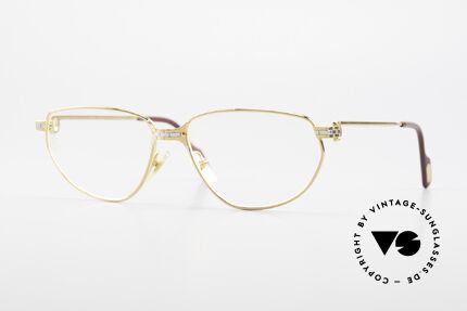 Cartier Panthere Windsor - S Old Eyeglasses 1990's Luxury, vintage Cartier Panthère Windsor luxury eyeglass-frame, Made for Women