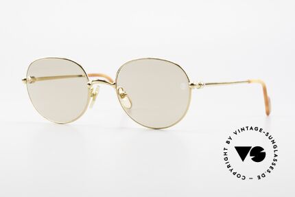 Cartier Antares Round 90's Luxury Sunglasses, SMALL round vintage Cartier sunglasses; timeless frame, Made for Men and Women