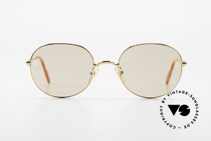 Cartier Antares Round 90's Luxury Sunglasses, model from the 'Thin Rim' series by Cartier (size 49/19), Made for Men and Women