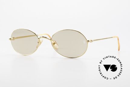 Cartier Saturne - L Oval 90's Luxury Sunglasses, RARE oval vintage CARTIER sunglasses; timeless frame, Made for Men and Women