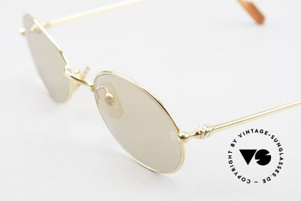 Cartier Saturne - L Oval 90's Luxury Sunglasses, high-end mineral lenses with engraved CARTIER LOGOS, Made for Men and Women