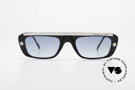 Jean Paul Gaultier 55-0771 Striking Vintage JPG Shades, sturdy frame with great combination of materials, Made for Men and Women