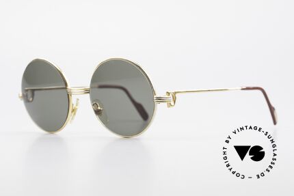 Cartier Round Customized Prototype One of a kind 2. Hand, Small - Medium size (125mm frame width), Made for Men and Women