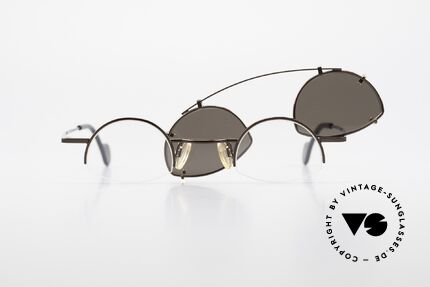 Theo Belgium Poco Small Frame With Clip On, frame could be glazed with optical lenses of any kind, Made for Men and Women