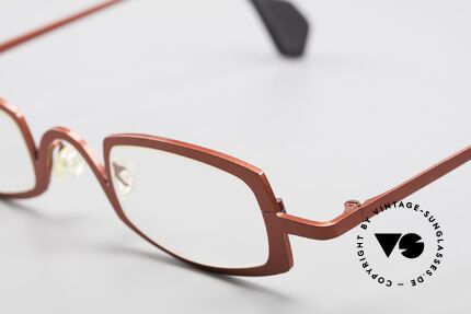 Glasses Theo Belgium Rectangle Red Vintage Ladies Eyeglasses