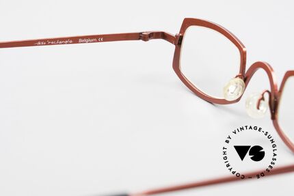 Theo Belgium Rectangle Red Vintage Ladies Eyeglasses, Size: medium, Made for Women