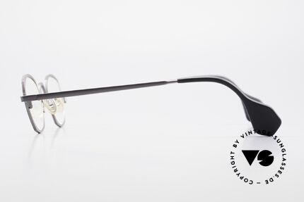 Theo Belgium Flower Round Vintage Designer Frame, extraordinary frame in top-quality (unisex; gray colored), Made for Men and Women