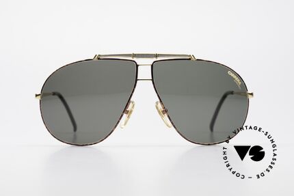 Carrera 5401 Old 80's Aviator Sunglasses, gray-green CARRERA ULTRASIGHT lenses (100% UV), Made for Men