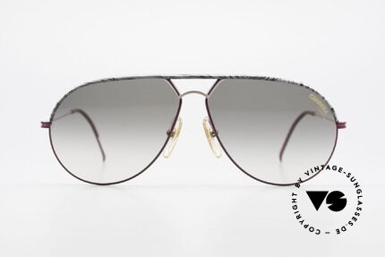 Carrera 5428 Rare Old Vintage 80's Shades, wine-red / gold frame with a gray marbled brow bar, Made for Men and Women