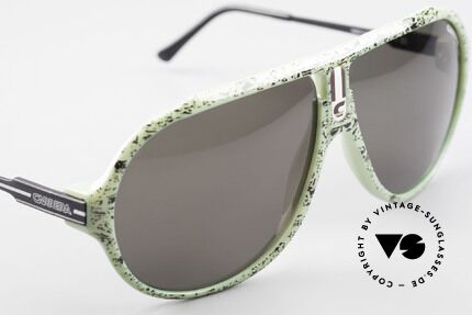 Carrera 5565 80's Vintage Sunglasses Optyl, unique frame pattern (green / black mottled); see pics!, Made for Men and Women