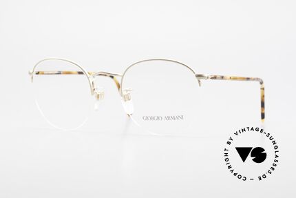 Giorgio Armani 142 Rimless Panto Eyeglasses 80's, timeless GIORGIO ARMANI vintage designer glasses, Made for Men and Women