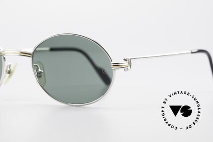 Cartier Saint Honore Oval Luxury Sunglasses 90's, sun lenses with CARTIER-logo (100% UV protection), Made for Men