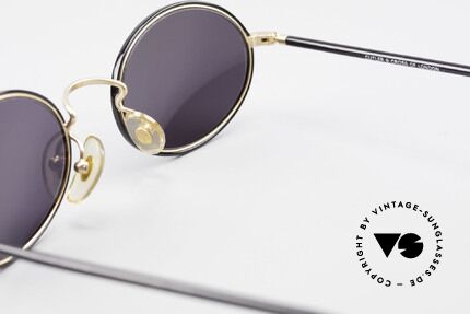 Cutler And Gross 0350 90's Oval Vintage Sunglasses, NO RETRO fashion, but a unique 20 years old ORIGINAL, Made for Men and Women