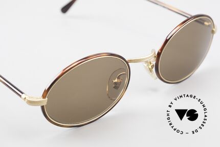 Cutler And Gross 0350 Oval Vintage Sunglasses 90's, never worn; like all our vintage Cutler & Gross eyewear, Made for Men and Women