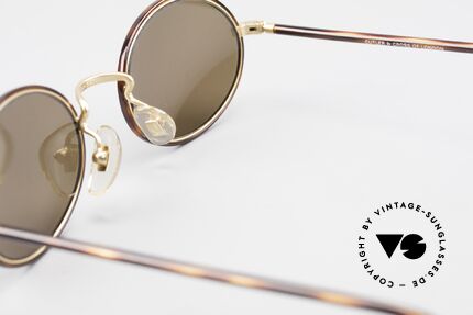 Cutler And Gross 0350 Oval Vintage Sunglasses 90's, NO RETRO fashion, but a unique 20 years old ORIGINAL, Made for Men and Women