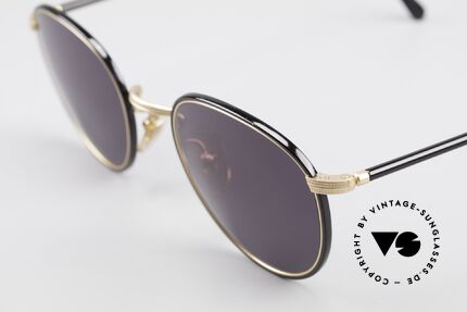 Cutler And Gross 0352 Vintage Panto Sunglasses 90s, very elegant combination of materials and classic colors, Made for Men and Women