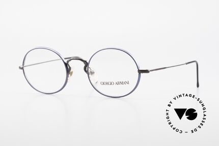 Giorgio Armani 247 No Retro Eyeglasses 90's Oval, vintage designer eyeglasses by Giorgio Armani, Italy, Made for Men and Women