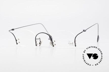 Paul Chiol 2000 Unique Rimless Eyeglasses, vintage 90's Paul Chiol designer eyeglass-frame, Made for Men and Women