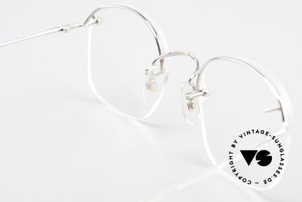 Algha Parklane Rimless 14k Rolled Gold Frame, 120mm frame width = rather a western SMALL size, Made for Men