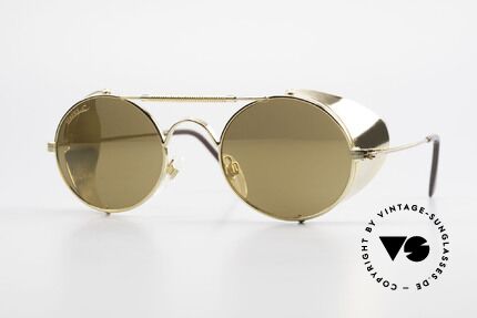 Serious Fun Frogman Steampunk Sunglasses Gold Details