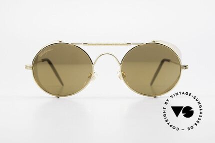 Serious Fun Frogman Steampunk Sunglasses Gold, eye-catching sunglasses (Steampunk style) from 1995, Made for Men and Women