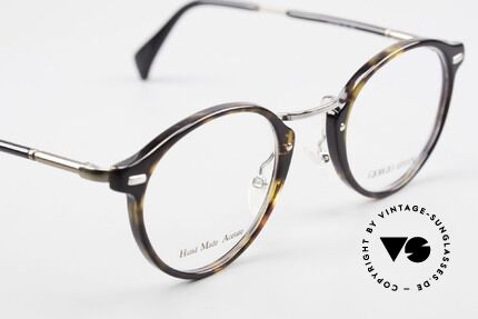 Giorgio Armani 828 Round Panto Eyeglass-Frame, with flexible spring hinges for a 1st class comfort, Made for Men and Women