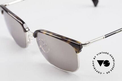 Giorgio Armani 788 Square Panto Sunglasses Men, light mirrored sun lenses (for 100% UV protection), Made for Men