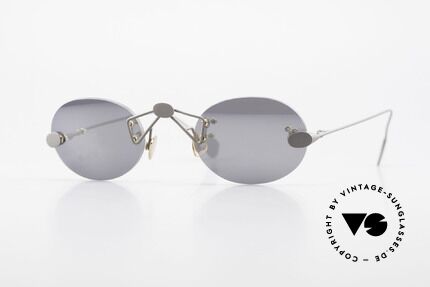 Paul Chiol 01 Rimless Art Sunglasses Small, vintage 1990's Paul CHIOL designer sunglasses, Made for Men and Women