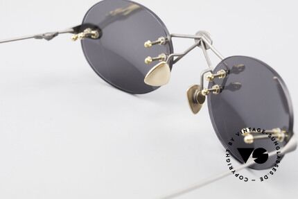 Paul Chiol 01 Rimless Art Sunglasses Small, sun lenses could be replaced with prescriptions, Made for Men and Women