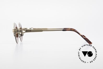 Koure KR8100 Round 90's Steampunk Shades, top craftsmanship of all components (100% UV protect.), Made for Men and Women