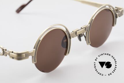 Koure KR8100 Round 90's Steampunk Shades, true vintage designer piece and NO RETRO reproduction, Made for Men and Women