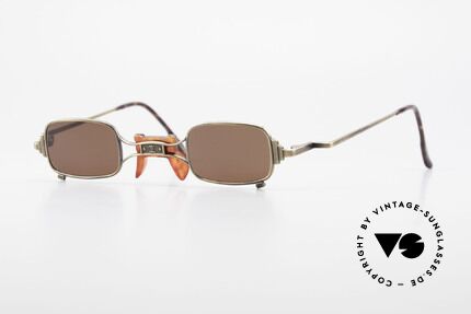 Koure KR8028 Square 90's Steampunk Shades, vintage KOURE sunglasses from 1994, Steampunk Style, Made for Men and Women
