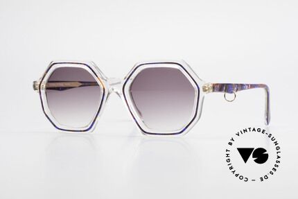 Sonia Rykiel SR46 756 Octagonal 70's Sunglasses, fancy, octagonal sunglasses of the 70's by Sonia Rykiel, Made for Women
