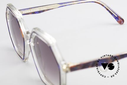 Sonia Rykiel SR46 756 Octagonal 70's Sunglasses, sun lenses (100% UV) can be replaced with prescriptions, Made for Women