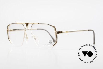 MCM München 5 Titanium Glasses Gold Plated, luxury eyeglasses by Michael Cromer (MC), Munich (M), Made for Men