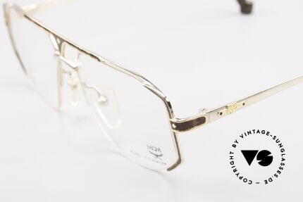 MCM München 5 Titanium Glasses Gold Plated, very comfortable frame (only 22 gram) in size 54/17, Made for Men