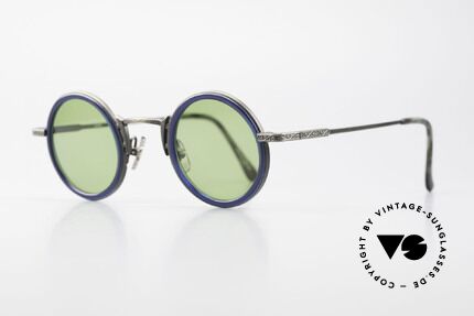 Freudenhaus Domo Round Designer Sunglasses, great combination of materials (plastic & titanium), Made for Men