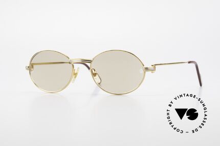 Cartier Saint Honore Small Oval Luxury Sunglasses, oval VINTAGE CARTIER sunglasses from app. 1998, Made for Men and Women