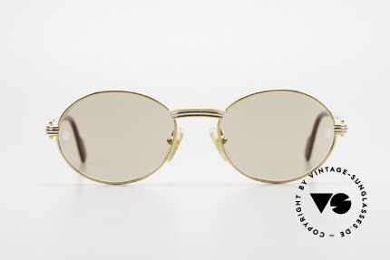 Cartier Saint Honore - S Small Oval Luxury Sunglasses, precious and timeless design, in SMALL size 49°18, Made for Men and Women