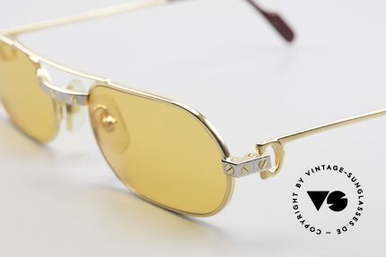 Cartier MUST Santos - S Elton John Sunglasses 1980s, 2nd hand, but in a mint condition + orig. Cartier box, Made for Men and Women